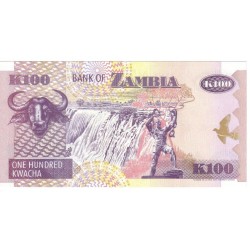 ZAMBIA - PICK 38 c - 100  KWACHA - 1992 - UNC