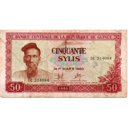 GUINEE - PICK 25 a - 50 SYLIS - 1980