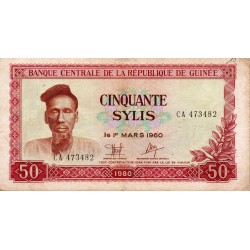 GUINEE - PICK 25 a - 50 SYLIS - 1980