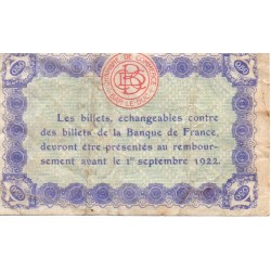 KOMITAT 55 - BAR LE DUC - HANDELSKAMMER - 50 CENTIMES 1917