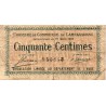 11 - CARCASSONNE - HANDELSKAMMER - 50 CENTIMES - 22/03/1922