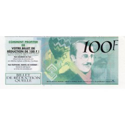 FRANCE - 100-FRANC ADVERTISING TICKET - CATALOGUE QUELLE - 2001