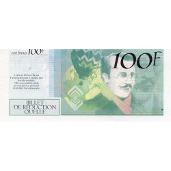 FRANCE - 100-FRANC ADVERTISING TICKET - CATALOGUE QUELLE - 2001