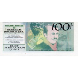 FRANKREICH - 100-FRANKEN-WERBETICKET - KATALOG QUELLE - 2001