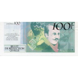 FRANKREICH - 100-FRANKEN-WERBETICKET - KATALOG QUELLE - 2001