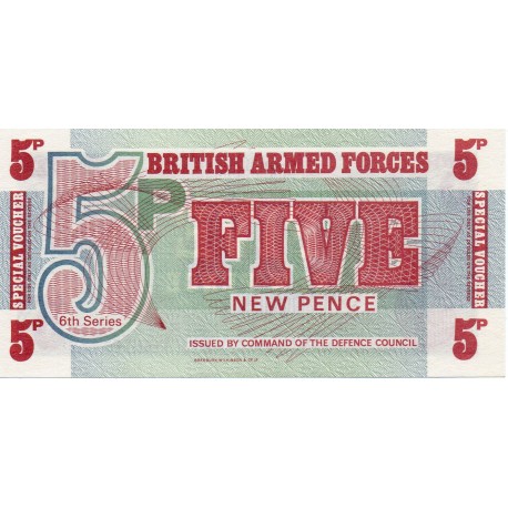 GREAT BRITAIN - PICK M47 - 5 NEW PENCE - ND (1972)