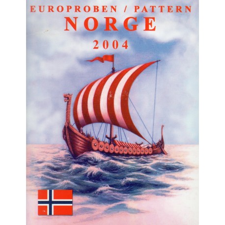 NORVEGE - COFFRET EURO PROTOTYPE - 8 PIÈCES - ESSAI  - 2004