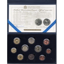 MALTA - 5.88 € - MINTSET BU 2019 - 9 coins incl. 2 Euro Gedenkmünze und Medaille