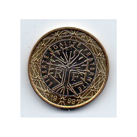 FRANCE - 1 EURO 1999 - ARBRE - SUPERBE A FLEUR DE COIN