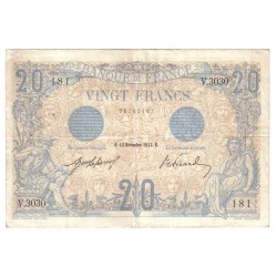 FAY 10/02 - 20 FRANCS BLEU...