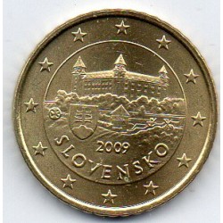 SLOVAQUIE - KM 100 - 50 CENT 2009 - CHATEAU DE BRATISLAVA