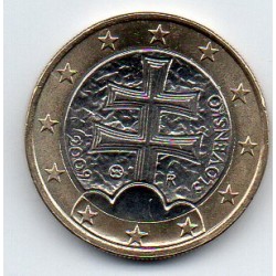 SLOVAQUIE - KM 101 - 1 EURO 2009 - CROIX DOUBLE