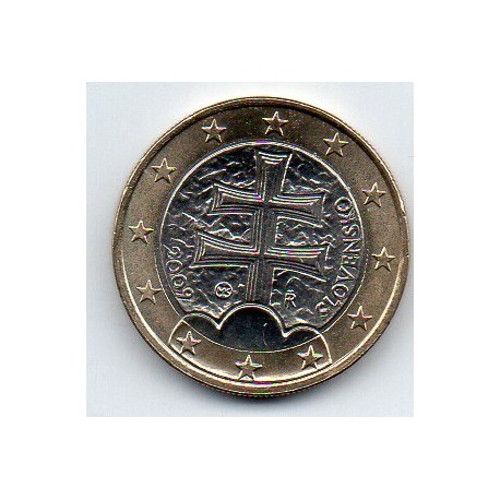 SLOWAKEI - KM 101 - 1 EURO 2009 - DOPPELKREUZ