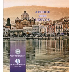 GREECE - BRILLIANT UNCIRCULATED EURO COIN SET 2020 - 8 COINS - LESVOS