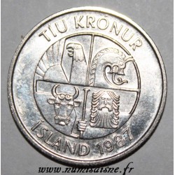 ICELAND - KM 29.1 - 10 KRONUR 1987