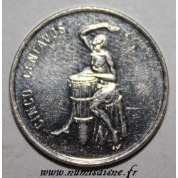 DOMINIKANISCHE REPUBLIK - KM 69 - 5 CENTAVOS 1989 - DJEMBE