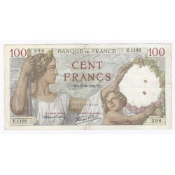 FAY 26/07 - 100 FRANCS...