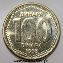 YUGOSLAVIA - KM 159 - 100 DINARA 1993