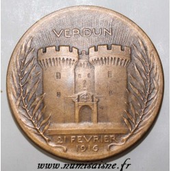 FRANCE - MÉDAILLE - VERDUN - 21 FEVRIER 1916 - ON NE PASSE PAS