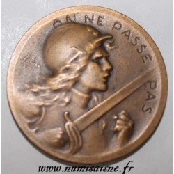 FRANCE - MÉDAILLE - VERDUN - 21 FEVRIER 1916 - ON NE PASSE PAS