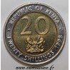 KENYA - KM 32 - 20 SCHILLINGS 1998 - PRESIDENT ARAP MOI