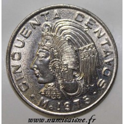 MEXIKO - KM 452 - 50 CENTAVOS 1975 mit Punkten - ADLER