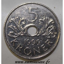 NORVEGE - KM 463 - 5 KRONER 1999 - HARALD V