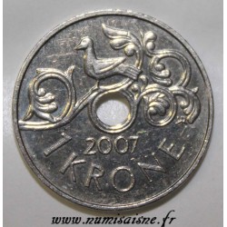 NORWAY - KM 462 - 1 KRONE 2007 - HARALD V