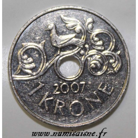 NORWEGEN - KM 462 - 1 KRONE 2007 - HARALD V