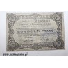 08 - POIX TERRON - BON DE 1 FRANC 1917 - DV