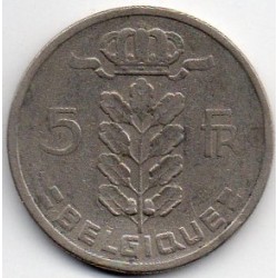 BELGIQUE - KM 134 - 5 FRANCS 1948 - TYPE CERES - LÉGENDE FRANCAISE