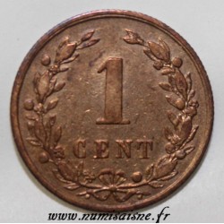 PAYS BAS - KM 107 - 1 CENT 1878 - Willem III (1849-1890)