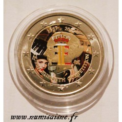 BELGIUM - 2 EURO 2012 - QUEEN ELISABETH - COLOR