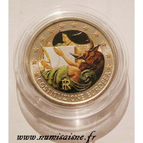 ITALIE - KM 245 - 2 EURO 2005 - CONSTITUTION EUROPÉENNE - COULEUR