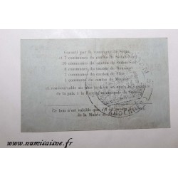 County 08 - SEDAN - VOUCHER OF 50 CENTIMES 1916 - 26.02