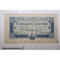 Komitat 31 - TOULOUSE - 50 CENTIMES 1920 - 13.10 - HANDELSKAMMER