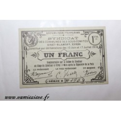 County 54 - CIREY - BLAMONT - XURES - 1 FRANC 1916