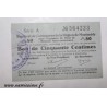 Komitat 55 - MONTMEDY - GUTSCHEIN FÜR 50 CENTIMES 1916 - 05.07