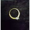 RING 2 GOLD - 18 KARAT - SAPHIR 2.5 MM UND 6 GLÄNZEND