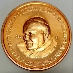 VATIKAN - 2 EURO CENT 2005 - JOHANNES PAUL II - PROTOTYP