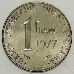 WESTAFRIKANISCHE STAATEN -  KM 8 - 1 FRANC 1977