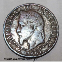 GADOURY 155 - 5 CENTIMES 1861 A - Paris - TYPE NAPOLEON III - KM 797