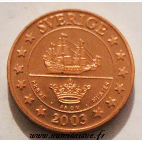 SCHWEDEN - X Pn2 - 2 CENT 2003 - PROBEMÜNZE