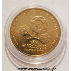 UKRAINE - KM 668 - 1 HRYVNIA 2012 - EURO DE FOOTBALL 2012