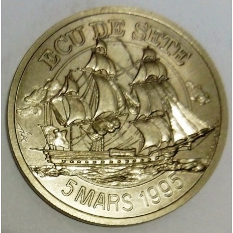 34 - HERAULT - SETE - ECU DE VILLE - 1995 - AMICALE NUMISMATIQUE DU MIDI - BATEAU