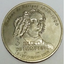 FRANCE - 13 - BOUCHES-DU-RHÔNE - LAMBESC - EURO OF CITY - 3 EURO 1996 - MADAME DE SERIGUE