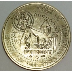 FRANKREICH - 91 - ESSONNE - ETRECHY  - EURO VON STADT - 3 EURO 1996 - NUMISMATISCHER CLUB DER JUNE