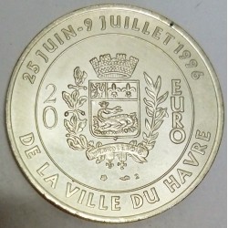 FRANKREICH - 76 - SEINE MARITIME - LE HAVRE - EURO DER STÄDTE - 20 EURO 1996 - BRÜCKE DER NORMANDIE