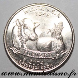 ETATS UNIS - KM 359 - 1/4 DOLLAR 2004 D - Denver - WISCONSIN