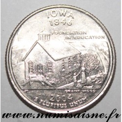 ETATS UNIS - KM 358 - 1/4 DOLLAR 2004 D - Denver - IOWA